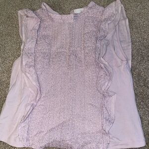 Mango top light purple stylish